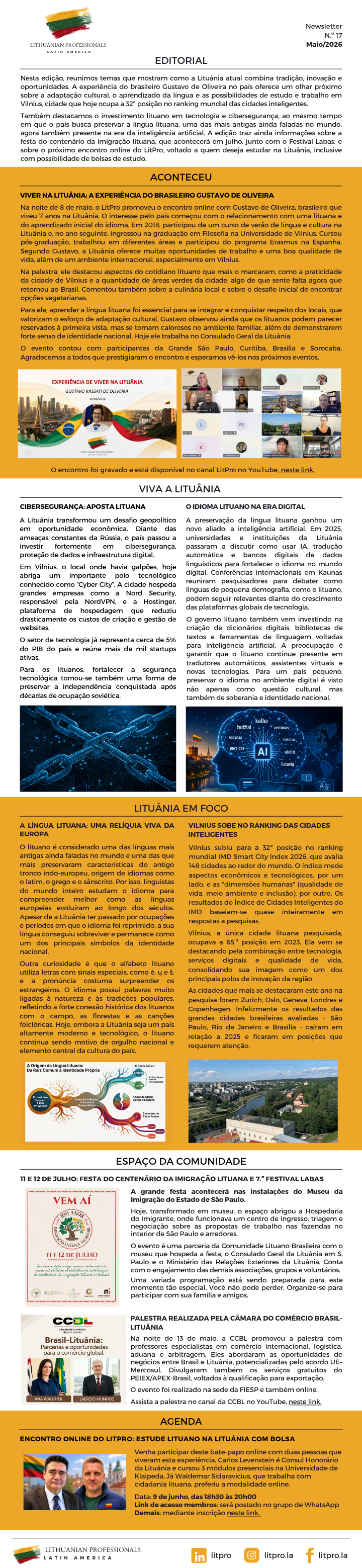 Newsletter maio 2026